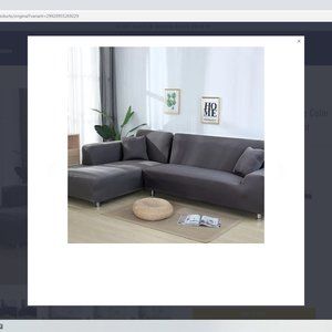 3 FOR $20 GREY UNIVERSAL SOFA COUCH CUSHION COVER